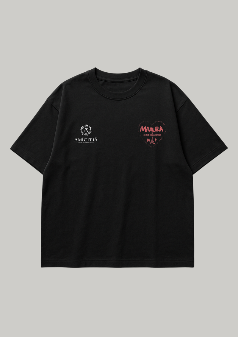 T-shirt Midnight Paris – “Like Dat” - Glitch Edition (Event MAAURA X CHRIS DELAHOUSE)