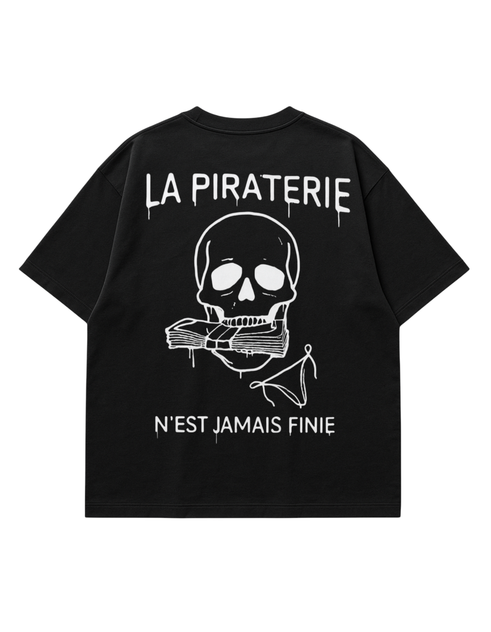 T-shirt Midnight Paris – “LA PIRATERIE N’EST JAMAIS FINIE”